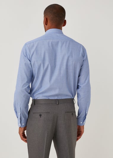 Taylor & Wright Blue Marl Easy Care Regular Fit Shirt