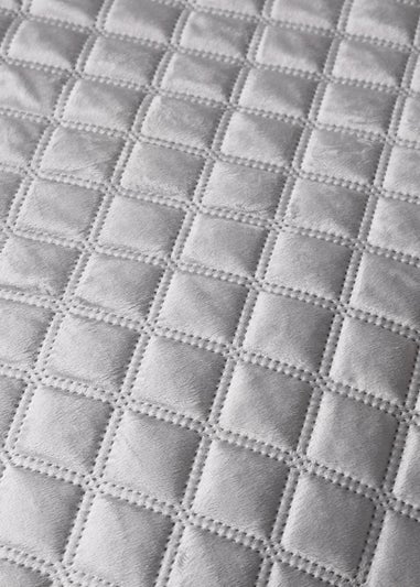 Grey Velvet Pinsonic Duvet Cover
