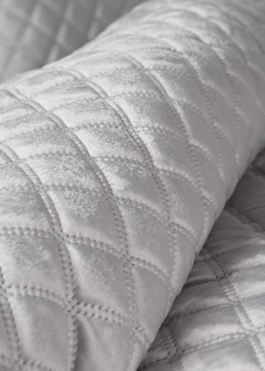 Grey Velvet Pinsonic Duvet Cover