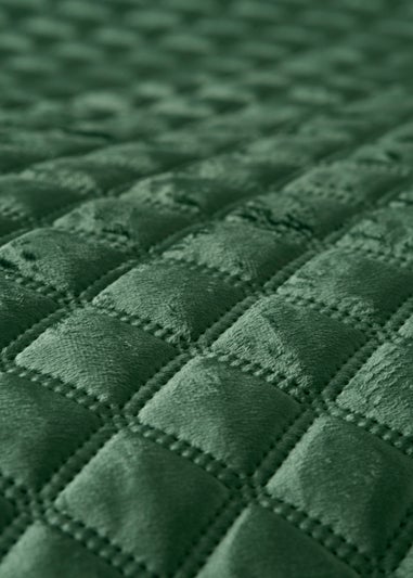 Green Velvet Pinsonic Duvet Cover