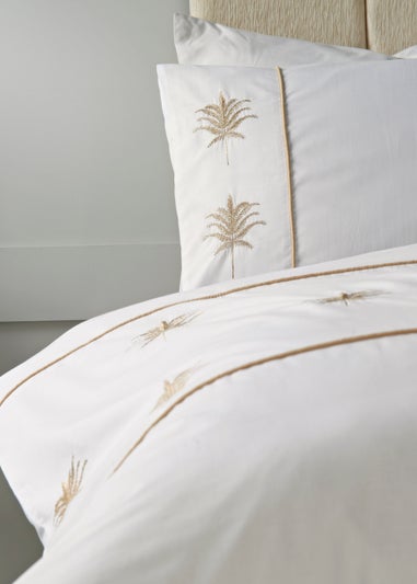 White Palm Tree Duvet Cover