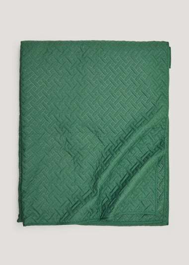 Green Pinsonic Bedspread (235cm x 235cm)