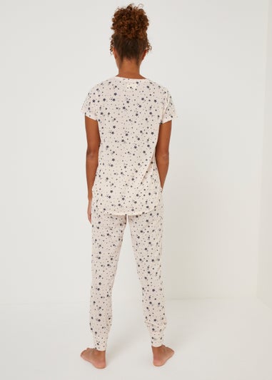 Pink Star Print Pyjama Set