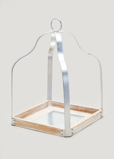 Silver Frame Lantern (16cm x 23cm)