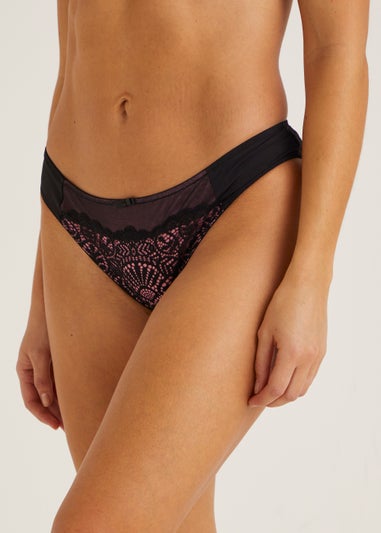 Pink & Black Knickers