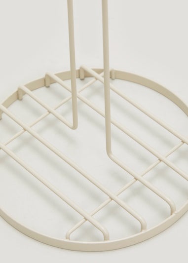 Taupe Wire Kitchen Roll Holder (16cm x 31cm)