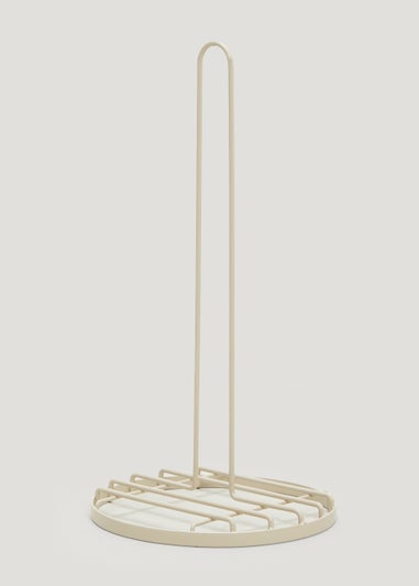 Taupe Wire Kitchen Roll Holder (16cm x 31cm)
