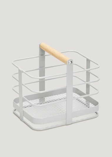 White Wire Sink Tidy (16cm x 15cm)