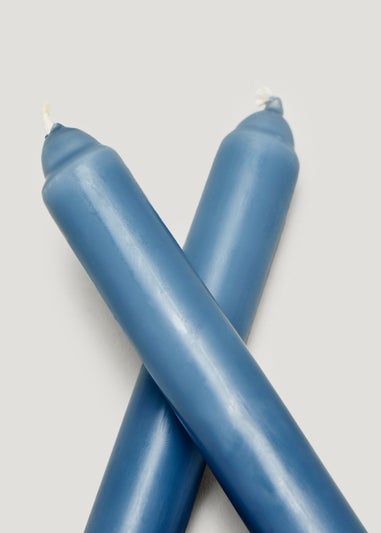 2 Pack Blue Dinner Candles