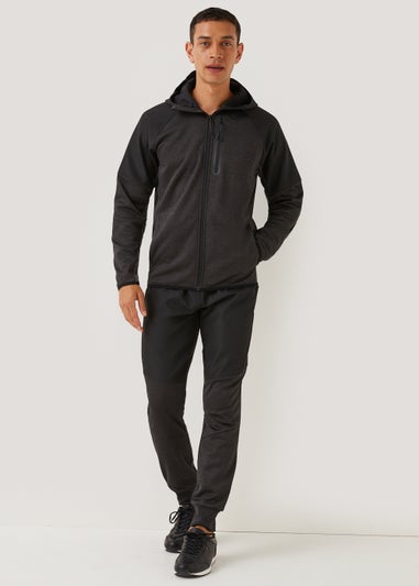 US Athletic Black Cuffed Joggers