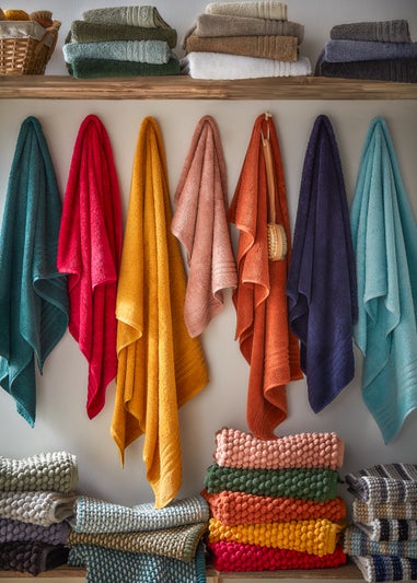 Green Woven Chenille Bath Mat (50cm x 80cm)