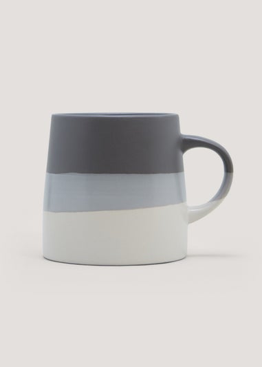 Grey Colour Block Mug (12cm x 9cm)
