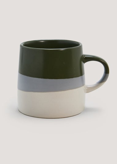 Green Colour Block Mug (12cm x 9cm)