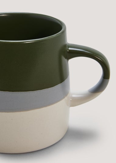 Green Colour Block Mug (12cm x 9cm)