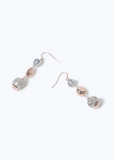 Bead Fish Hook Drop Earrings