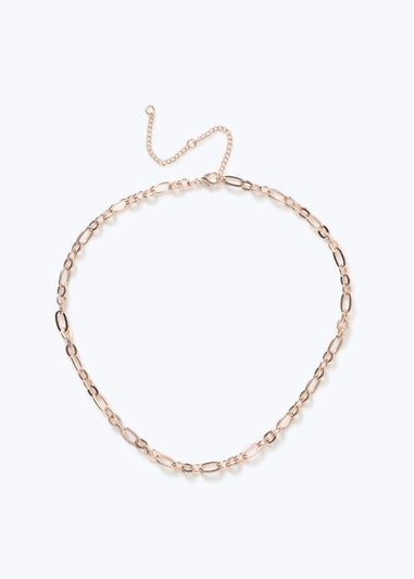 Metallic Short Chain Necklace