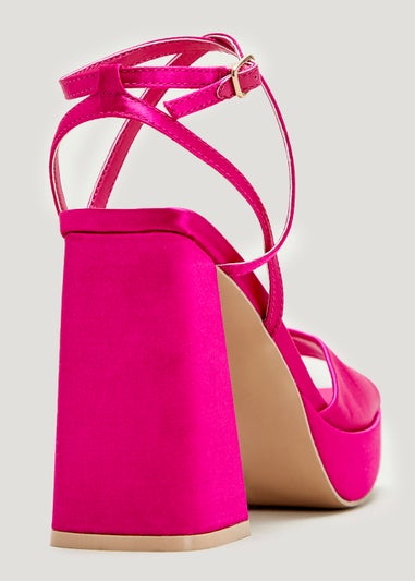 Be Beau Pink Platform Heels