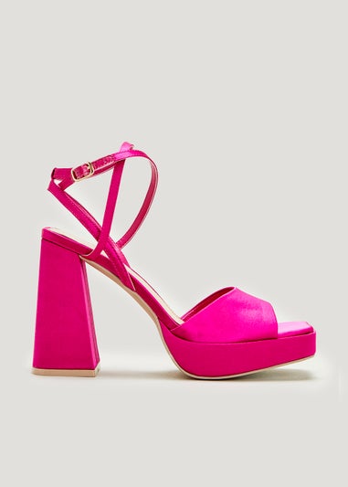 Be Beau Pink Platform Heels