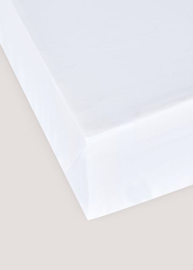 White 100% Cotton Flat Bed Sheet