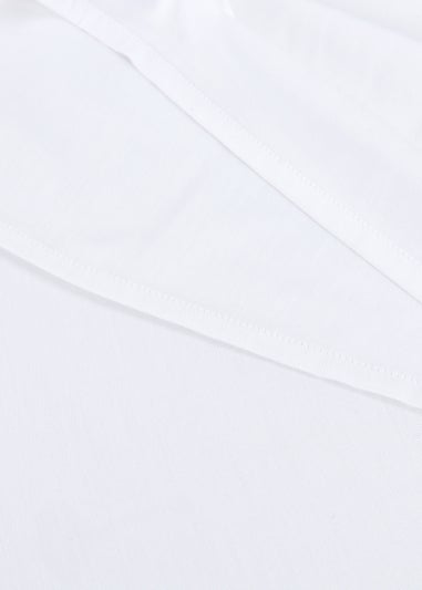 White 100% Cotton Flat Bed Sheet - Matalan