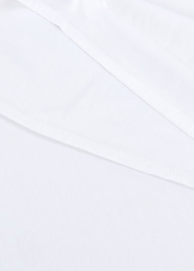 White 100% Oxford Cotton Pillowcase Pair (200 Thread Count)