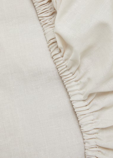 Natural Polycotton Fitted Bed Sheet (144 Thread Count)