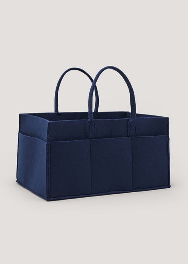 Navy Felt Storage Caddy (36cm x 19.5cm)