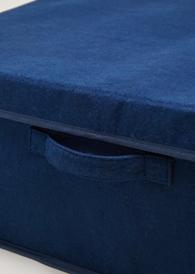 Navy Underbed Storage Box (60cm x 21cm x 40.5cm)