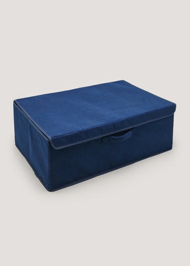 Navy Underbed Storage Box (60cm x 21cm x 40.5cm)