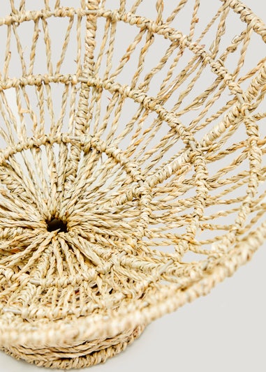 Natural Seagrass Footed Bowl (19.5cm x 30cm)