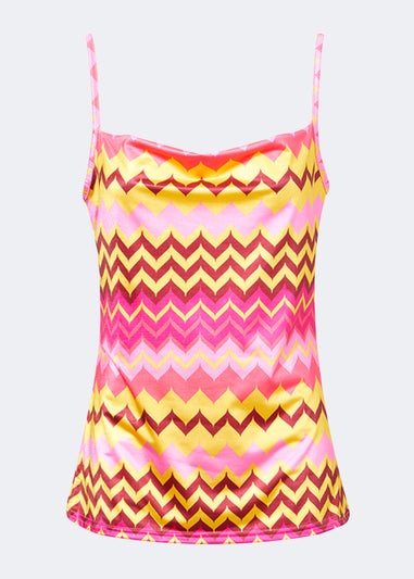 Be Beau Pink Zig Zag Cami Top