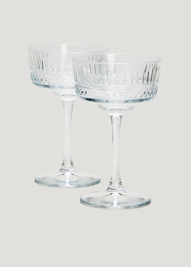 2 Pack Elysia Coupe Glasses (16cm x 10.5cm)