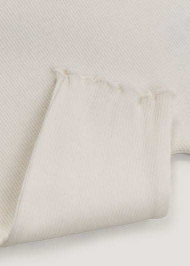 Baby Cream Ribbed Leggings (Newborn-23mths)
