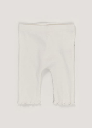 Baby Cream Ribbed Leggings (Newborn-23mths)