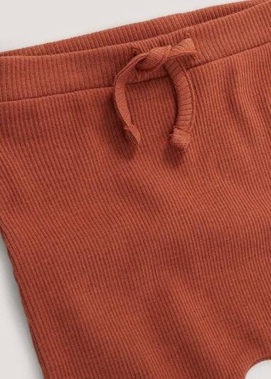 Baby Tan Ribbed Joggers (Newborn-23mths)