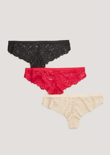 3 Pack Brazilian Knickers