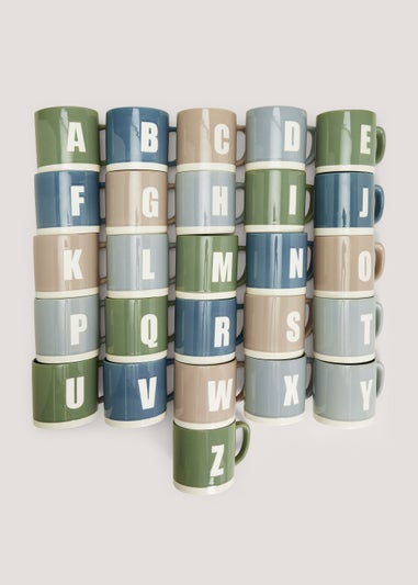 Alphabet Mugs (9cm x 9cm)