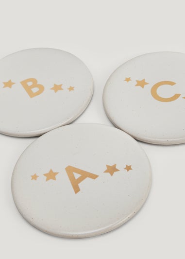 Alphabet Star Coaster (10cm)