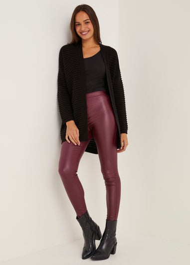 Jessie Wine Coated High Waisted Jeans