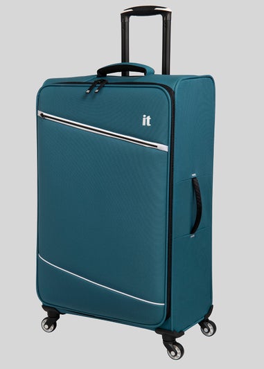 IT Luggage Teal Soft Shell Suitcase