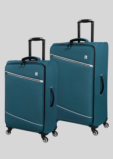 IT Luggage Teal Soft Shell Suitcase