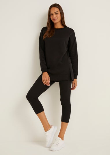 Black Longline Sweatshirt