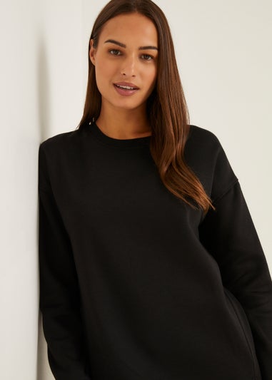 Black Longline Sweatshirt