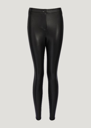 Jessie Black PU High Waisted Trousers