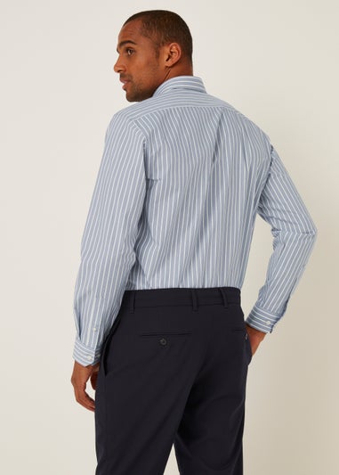 Taylor & Wright Blue Stripe Regular Fit Shirt