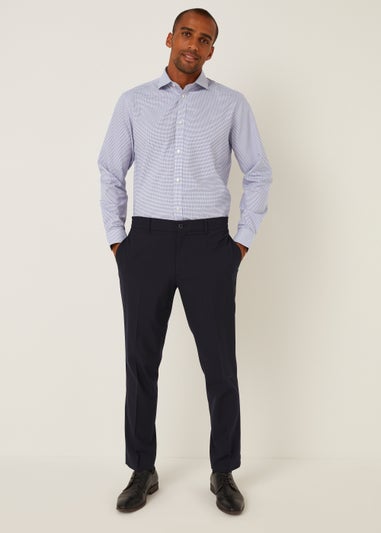 Taylor & Wright Blue Geometric Regular Fit Shirt