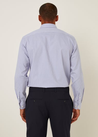 Taylor & Wright Blue Geometric Regular Fit Shirt