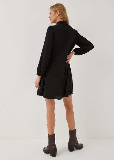 Black Bubble Shirt Dress