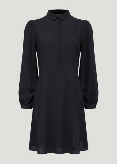 Black Bubble Shirt Dress