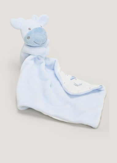 Blue Giraffe Baby Comforter